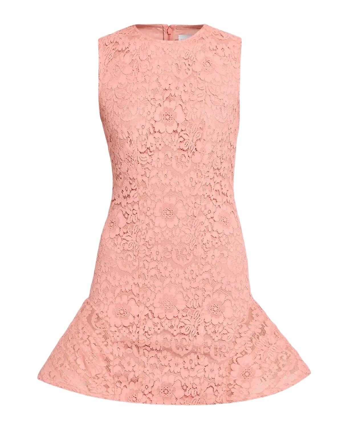 Sleeveless Sculpted Lace Mini Dress