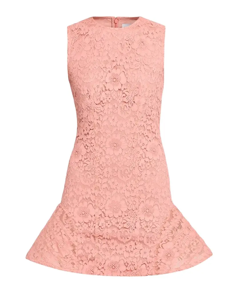 Stella McCartney Sleeveless Sculpted Lace Mini Dress | Image 1 Stella McCartney Sleeveless Sculpted Lace Mini Dress | Image 1
