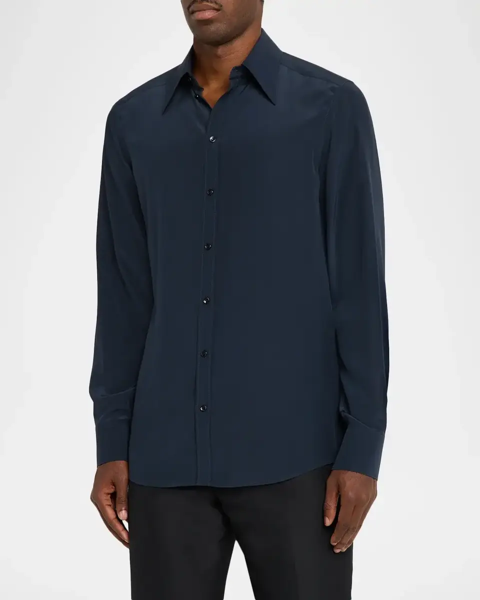 Dolce & Gabbana Point Collar Silk Shirt | Thumbnail 4 Dolce & Gabbana Point Collar Silk Shirt | Thumbnail 4