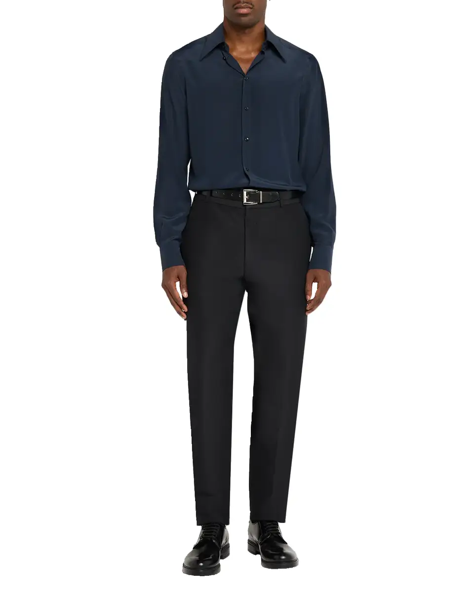 Dolce & Gabbana Point Collar Silk Shirt | Thumbnail 6 Dolce & Gabbana Point Collar Silk Shirt | Thumbnail 6