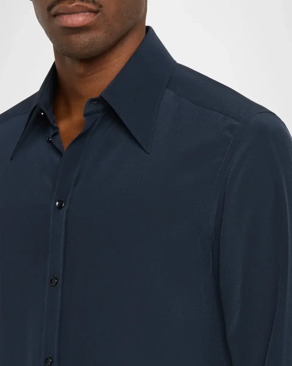 Dolce & Gabbana Point Collar Silk Shirt | Thumbnail 7 Dolce & Gabbana Point Collar Silk Shirt | Thumbnail 7