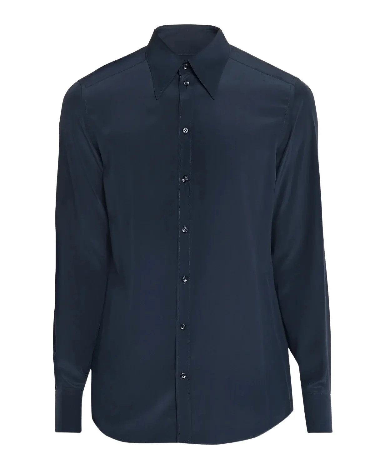 Dolce & Gabbana Point Collar Silk Shirt