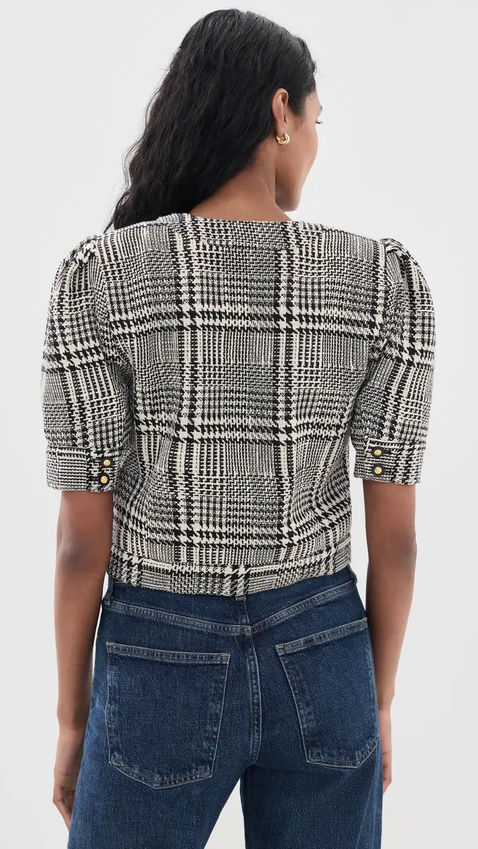L'Agence Allegra Short Sleeve Cropped Jacket | Thumbnail 3 L'Agence Allegra Short Sleeve Cropped Jacket | Thumbnail 3