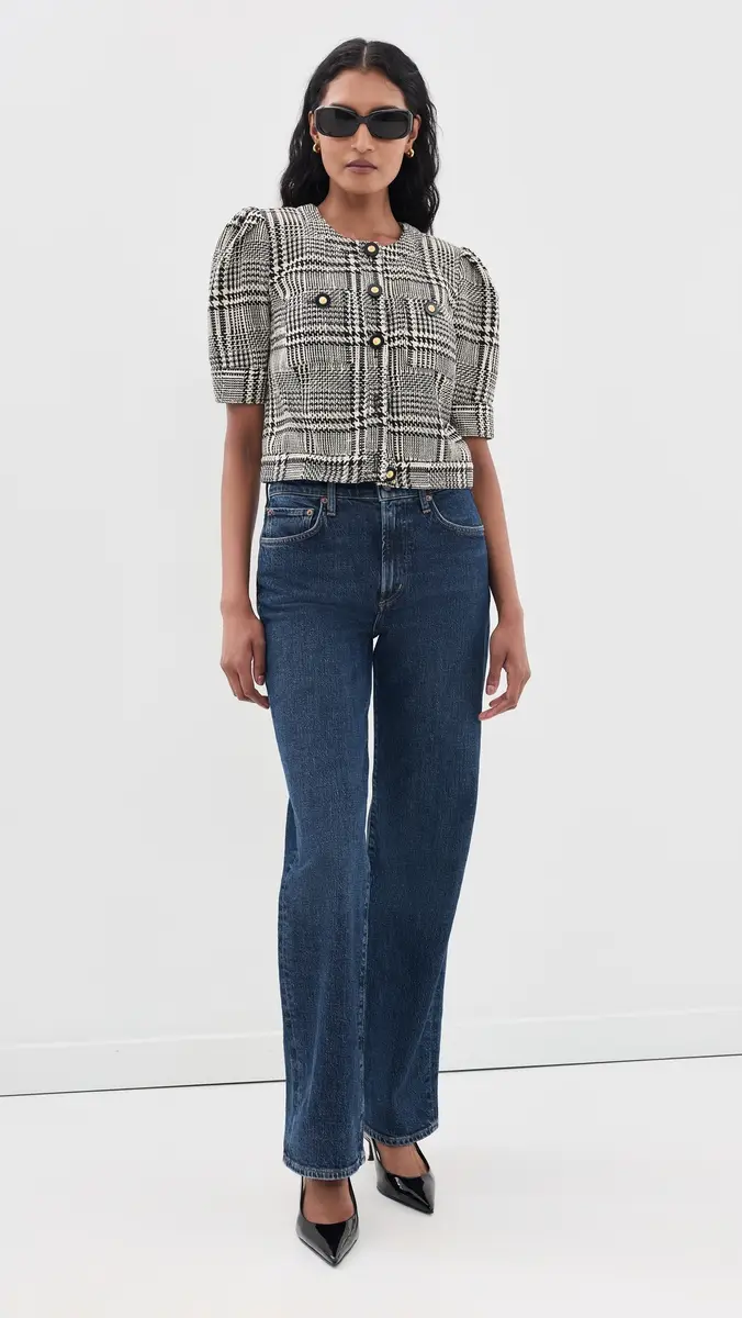 L'Agence Allegra Short Sleeve Cropped Jacket | Thumbnail 5 L'Agence Allegra Short Sleeve Cropped Jacket | Thumbnail 5