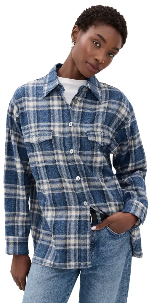 Citizens of Humanity Vintage Button Down Shirt arina Plaid | Image 1 Citizens of Humanity Vintage Button Down Shirt arina Plaid | Image 1