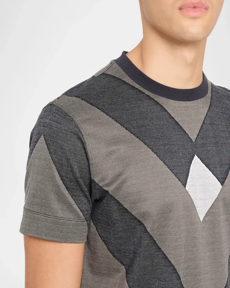 Emporio Armani Men's Crewneck Maxi-Chevron T-Shirt | Thumbnail 8 Emporio Armani Men's Crewneck Maxi-Chevron T-Shirt | Thumbnail 8