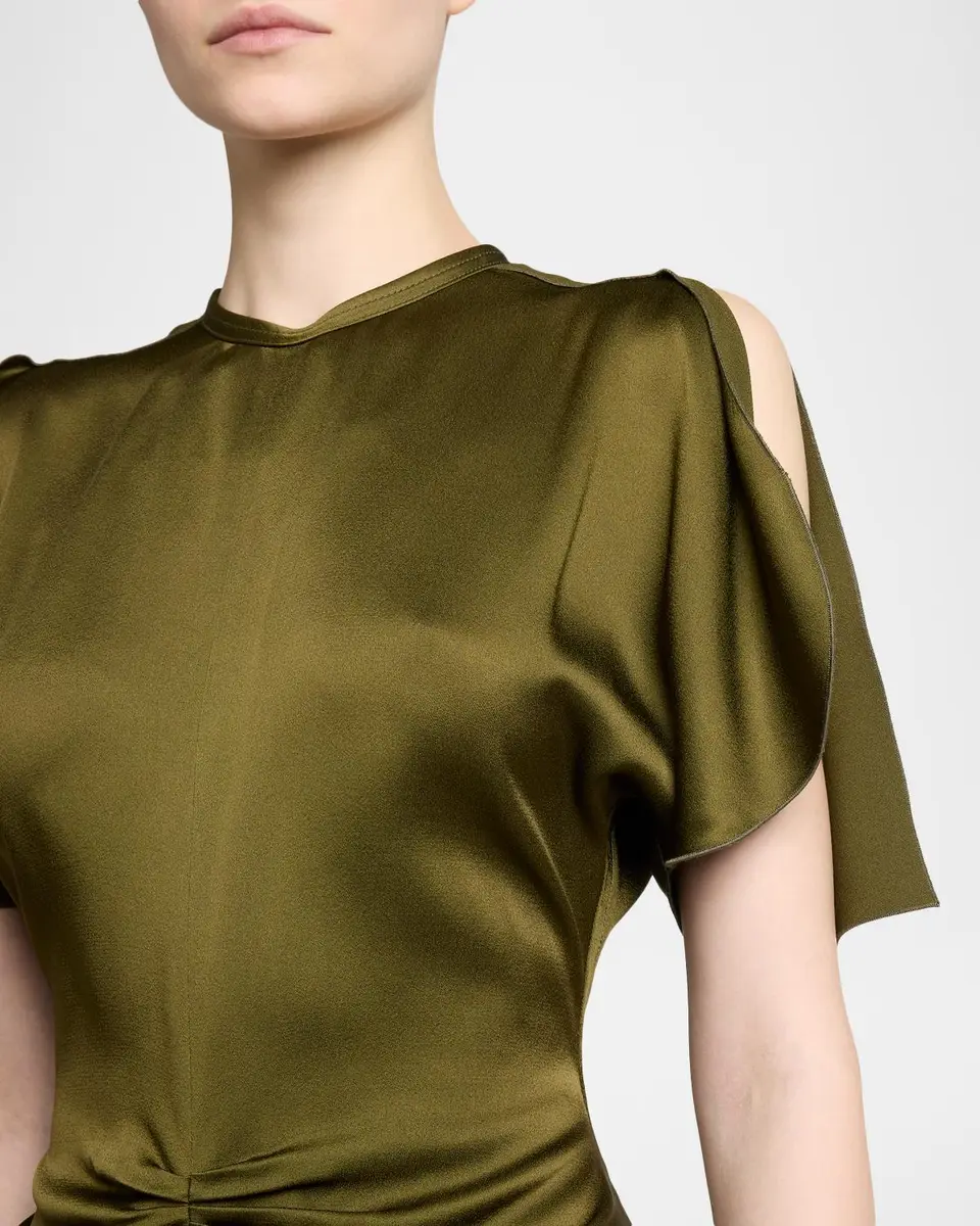 Victoria Beckham Isabella Satin Column Gown | Thumbnail 5 Victoria Beckham Isabella Satin Column Gown | Thumbnail 5