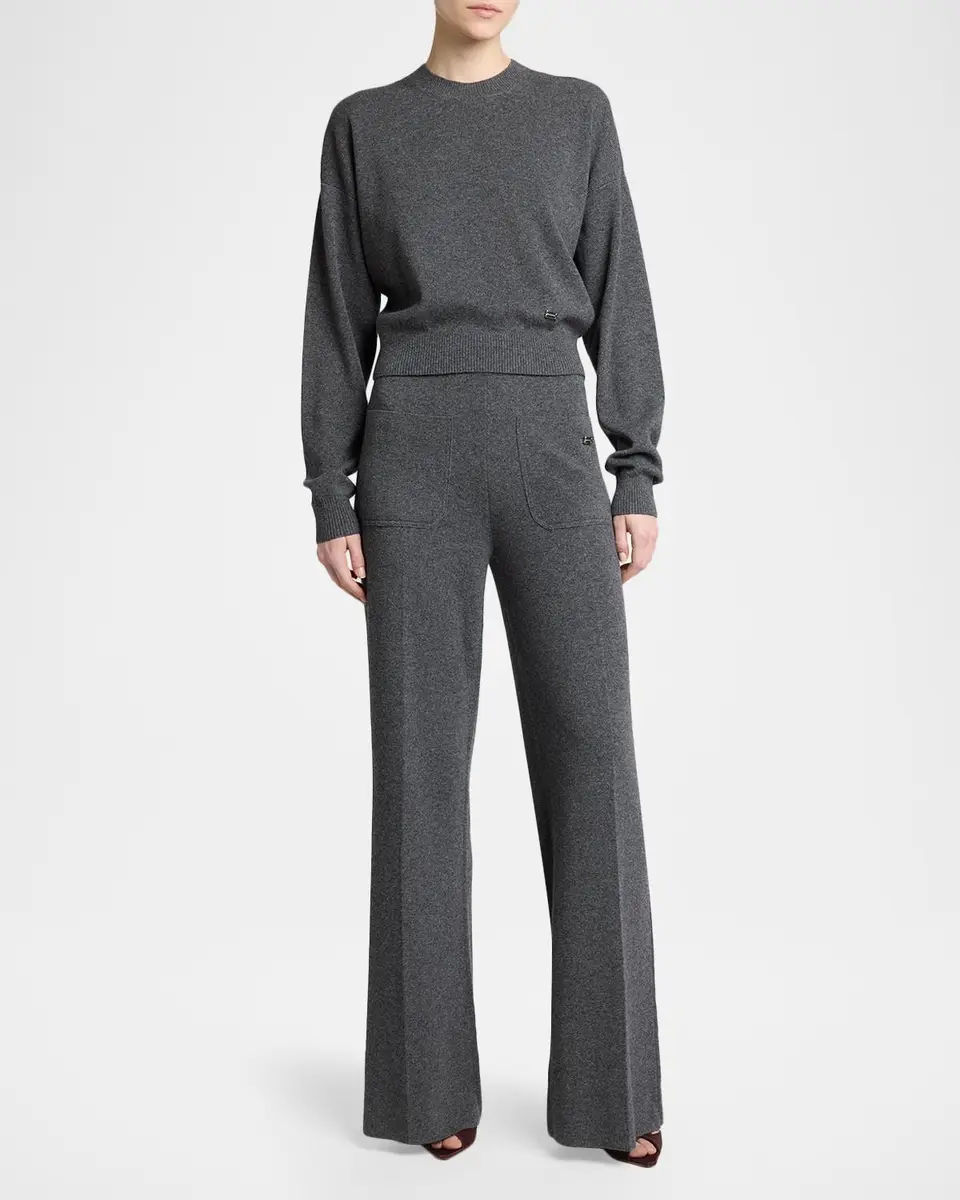 Victoria Beckham Wool-Blend Crewneck Sweater | Thumbnail 2 Victoria Beckham Wool-Blend Crewneck Sweater | Thumbnail 2