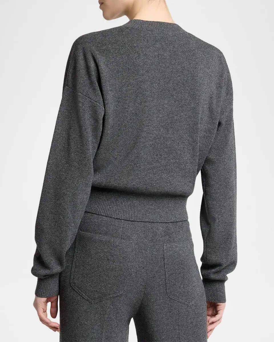 Victoria Beckham Wool-Blend Crewneck Sweater | Thumbnail 3 Victoria Beckham Wool-Blend Crewneck Sweater | Thumbnail 3