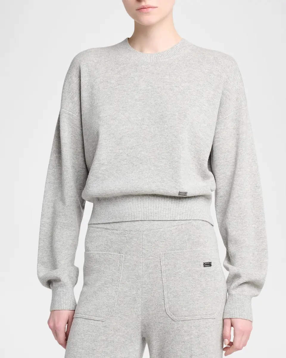 Victoria Beckham Wool-Blend Crewneck Sweater | Thumbnail 4 Victoria Beckham Wool-Blend Crewneck Sweater | Thumbnail 4