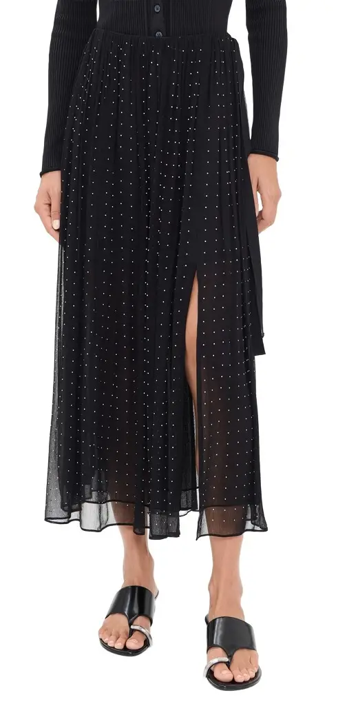 Vince Heat et Dot Gathered Skirt Black | Image 1 Vince Heat et Dot Gathered Skirt Black | Image 1