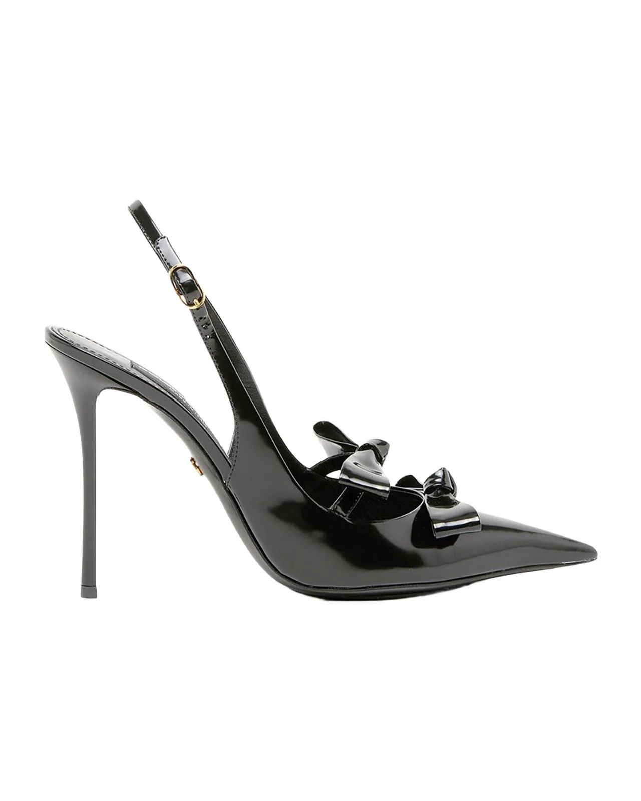 Patent Leather Bow Slingback Pumps Patent Leather Bow Slingback Pumps