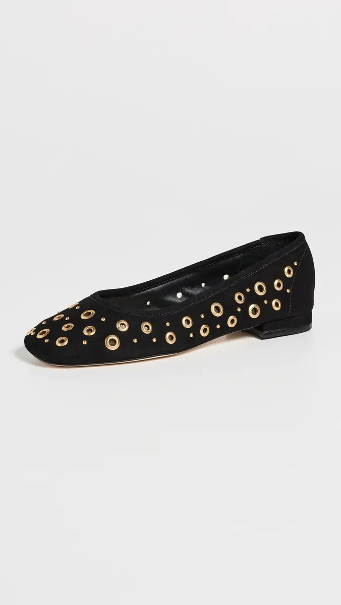 Cinq à Sept Ivy Mixed Hardware Ballet Flats | Thumbnail 5 Cinq à Sept Ivy Mixed Hardware Ballet Flats | Thumbnail 5