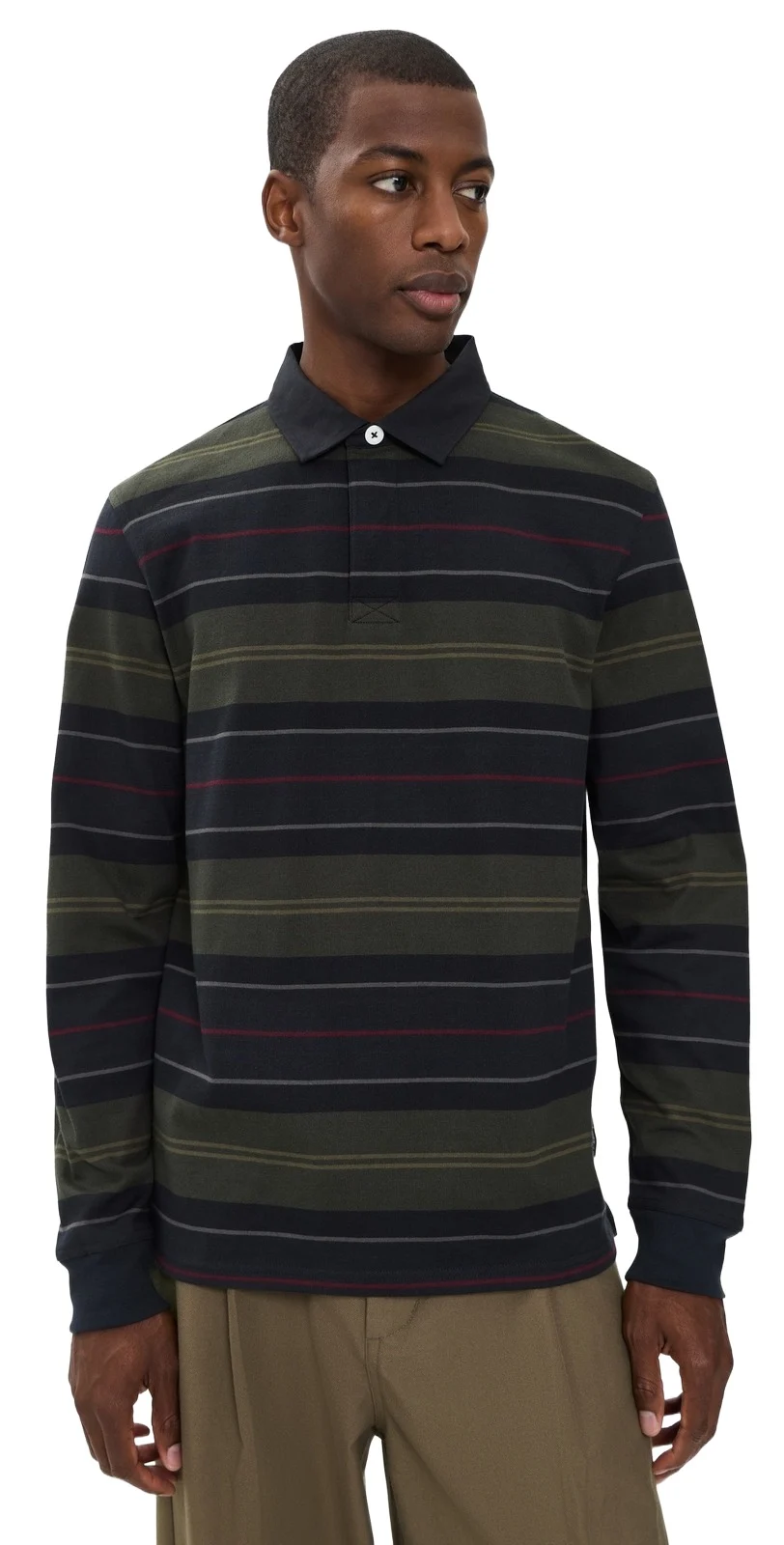 Barbour Frith Tartan Stripe Rugby Shirt