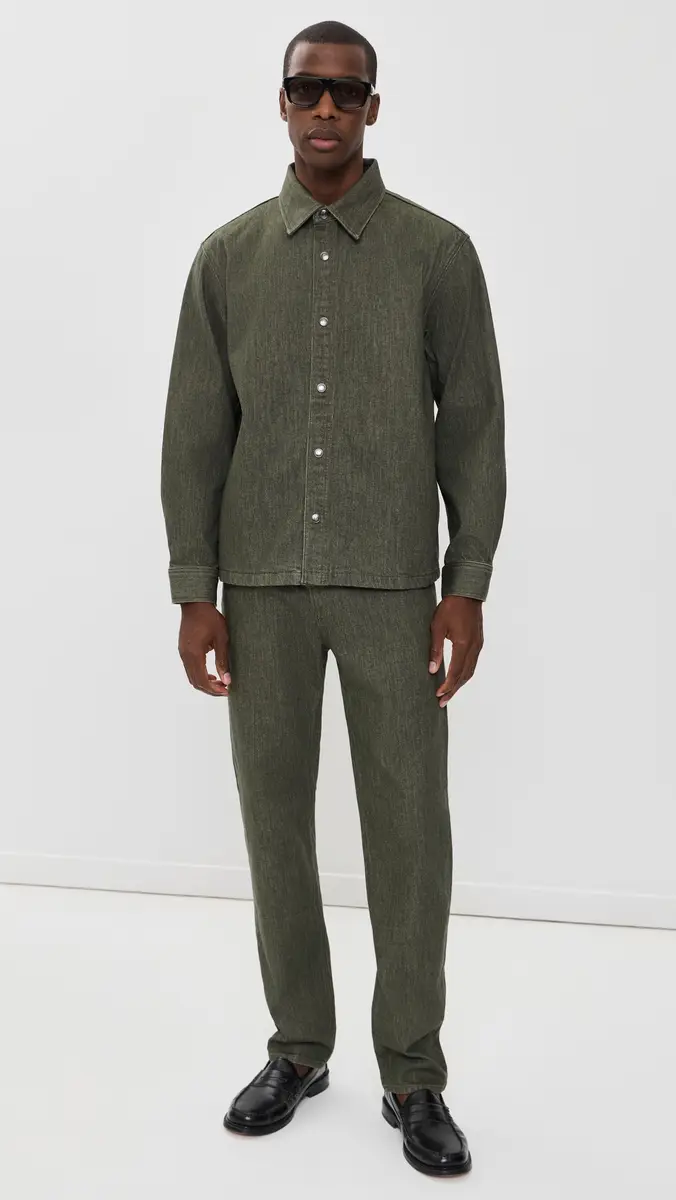 Theory Denim Button Down Shacket | Thumbnail 5 Theory Denim Button Down Shacket | Thumbnail 5