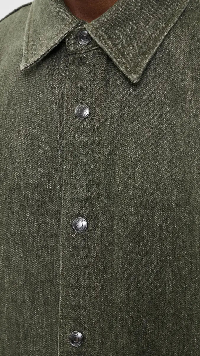 Theory Denim Button Down Shacket | Thumbnail 6 Theory Denim Button Down Shacket | Thumbnail 6