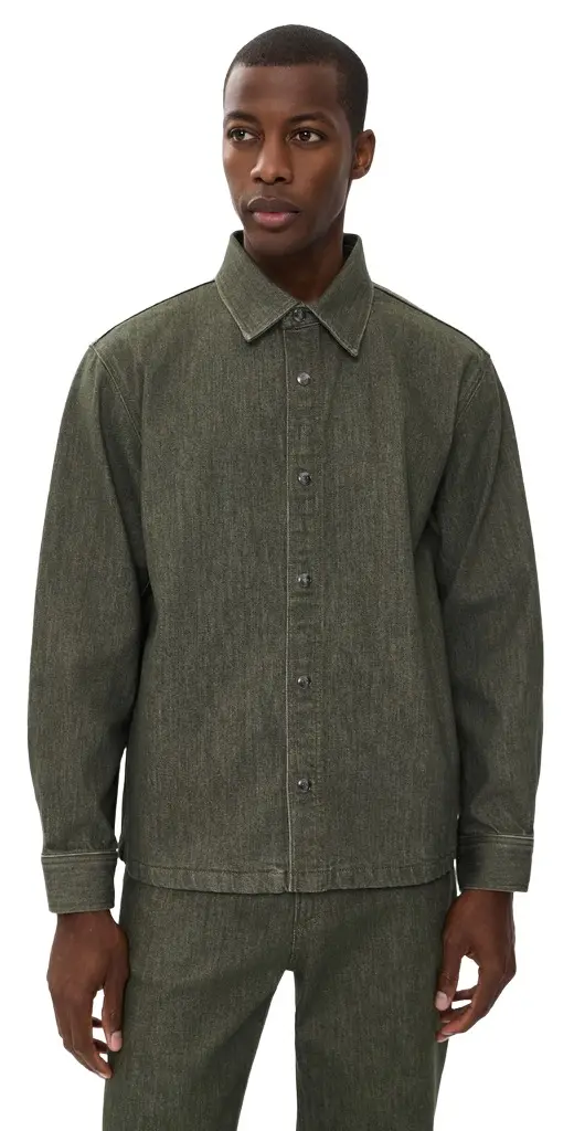 Theory Denim Button Down Shacket