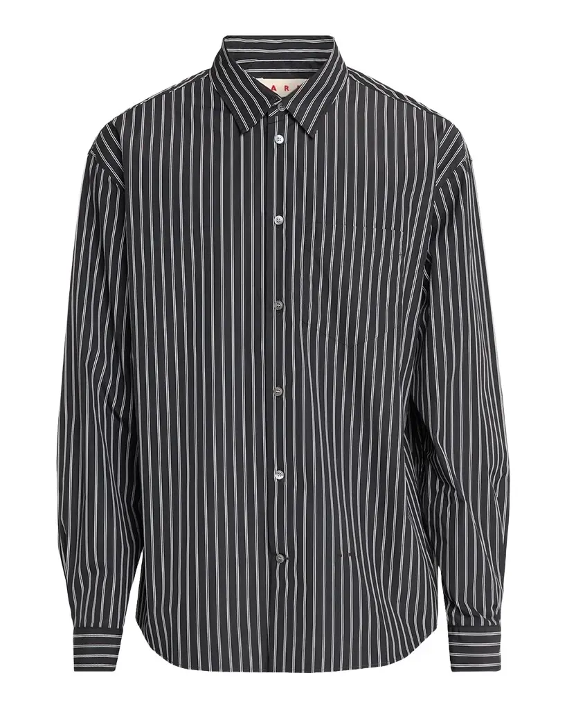 Marni Men's Pencil Stripe Cotton-Nylon Sport Shirt