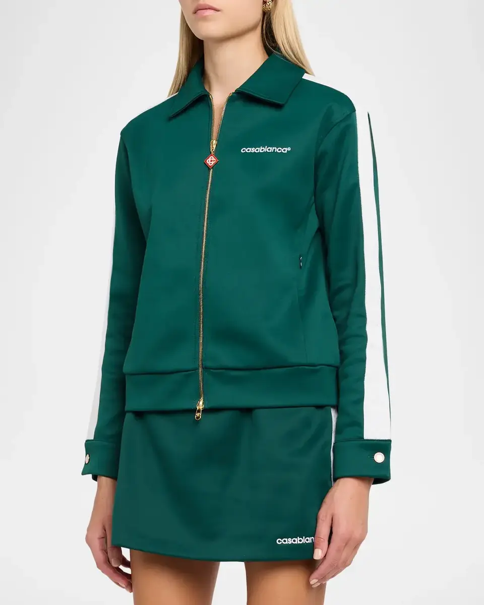 Casablanca Side-Stripe Scuba Bomber Jacket | Thumbnail 4