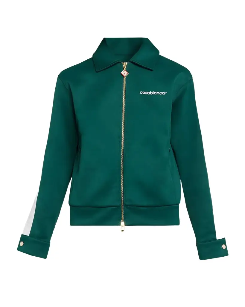 Casablanca Side-Stripe Scuba Bomber Jacket | Image 1 Casablanca Side-Stripe Scuba Bomber Jacket | Image 1
