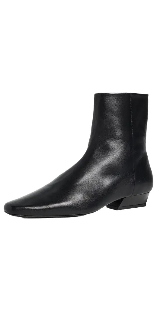 Staud Wally Flat Ankle Boots Black | Image 1 Staud Wally Flat Ankle Boots Black | Image 1