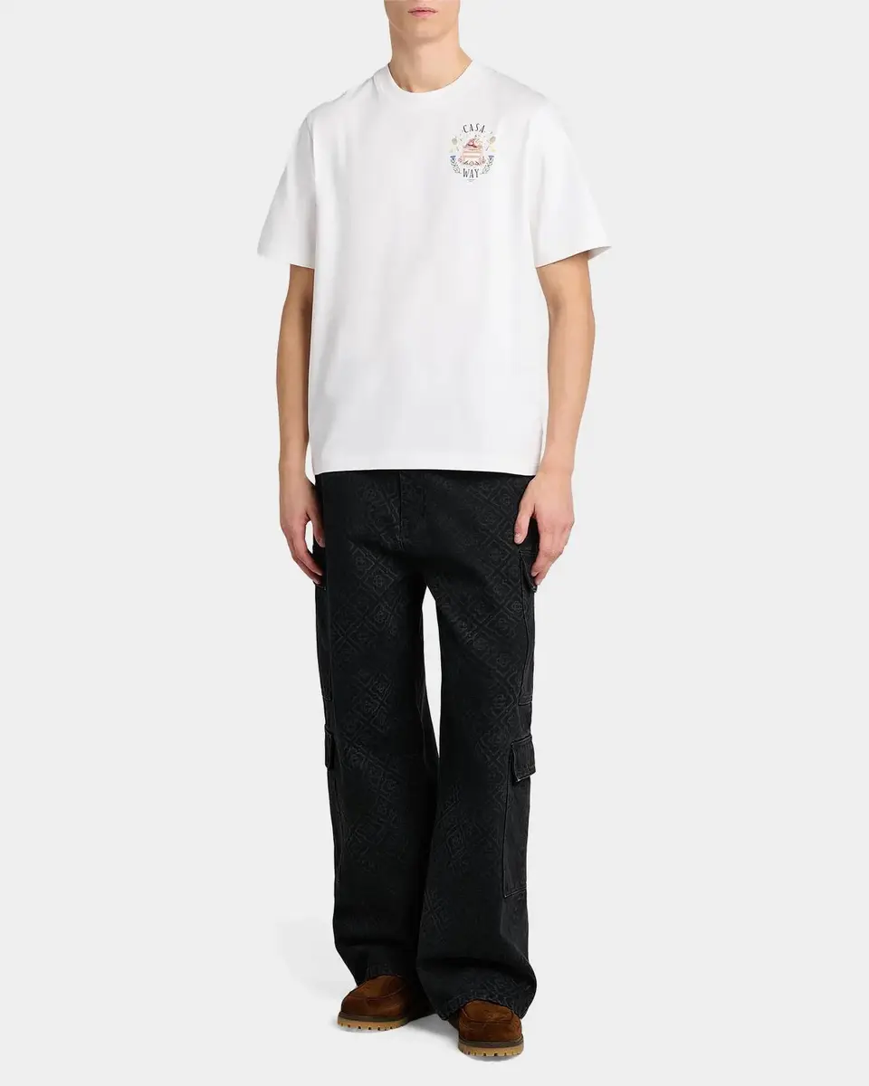 Casablanca Casa Way Cotton Crewneck T-Shirt | Thumbnail 2