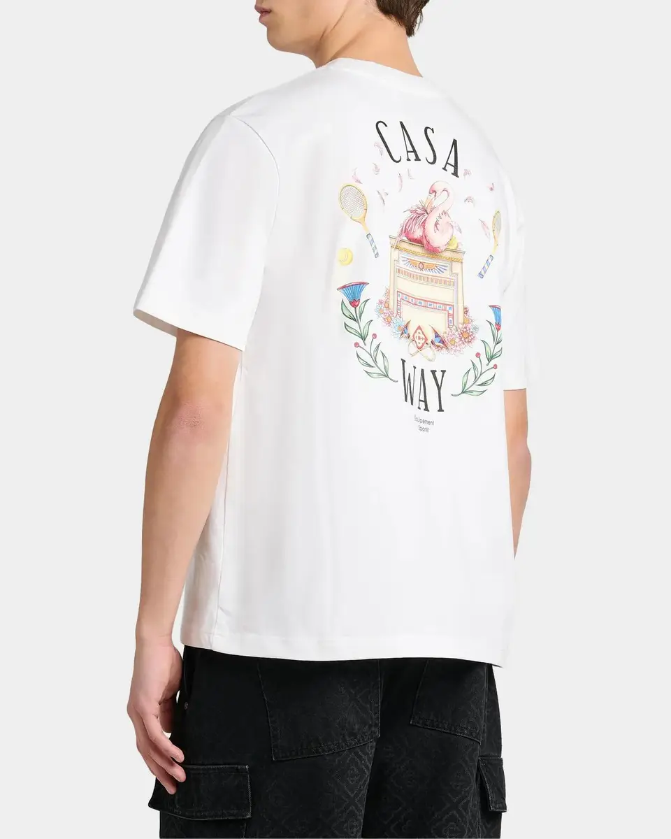 Casablanca Casa Way Cotton Crewneck T-Shirt | Thumbnail 3