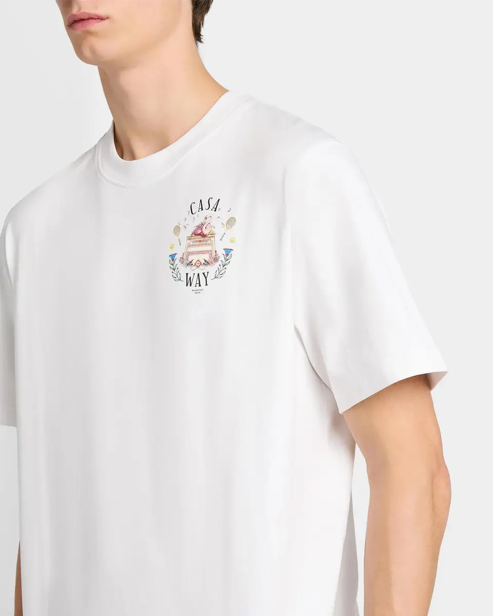 Casablanca Casa Way Cotton Crewneck T-Shirt | Thumbnail 5
