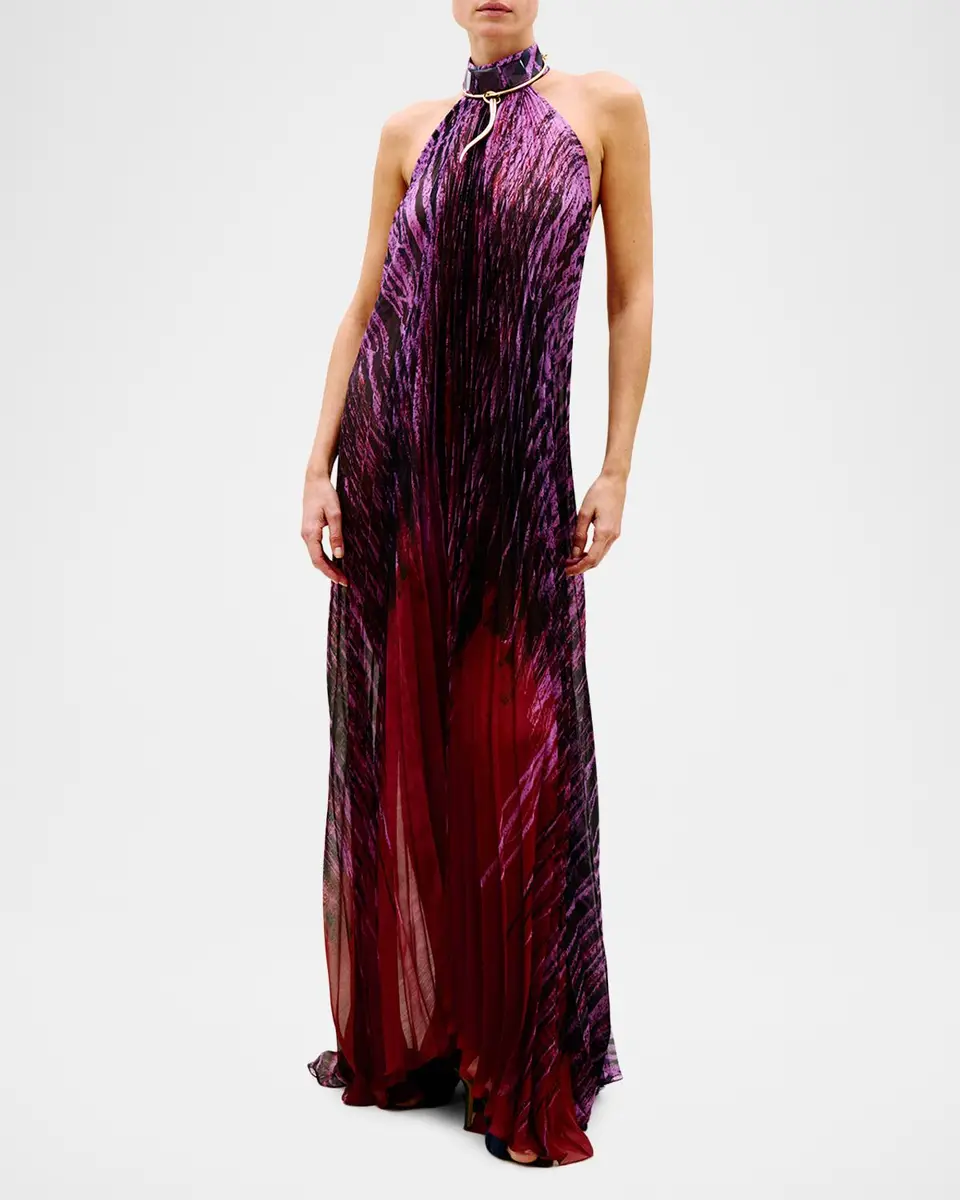 Silvia Tcherassi Lucia Halter Maxi Dress | Thumbnail 2