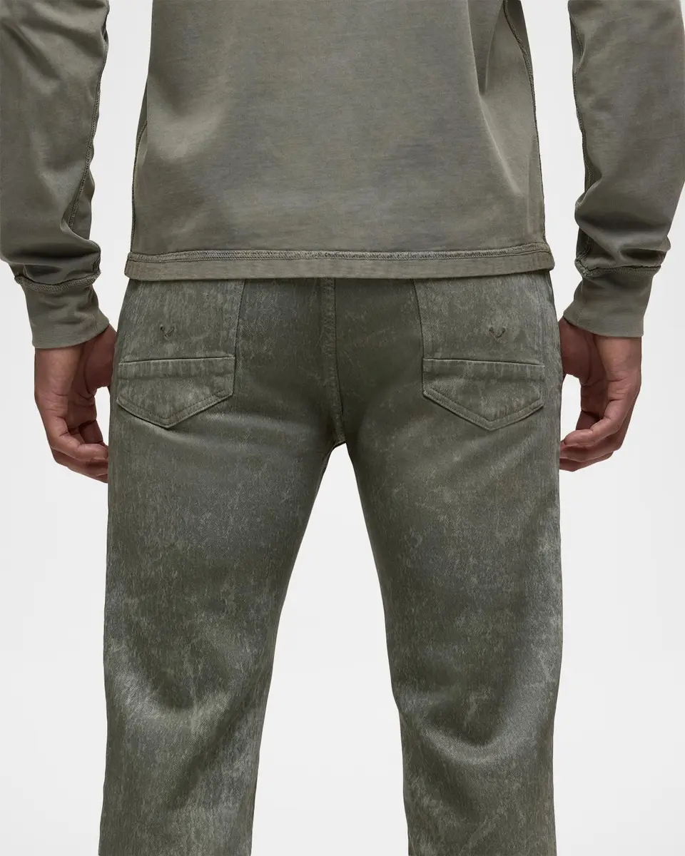 Hudson Men's Walker Kick Flare Jeans in Wax Olive | Thumbnail 6 Hudson Men's Walker Kick Flare Jeans in Wax Olive | Thumbnail 6