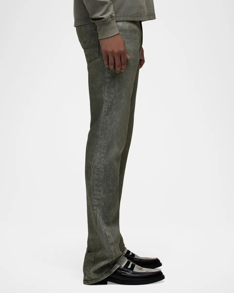 Hudson Men's Walker Kick Flare Jeans in Wax Olive | Thumbnail 7 Hudson Men's Walker Kick Flare Jeans in Wax Olive | Thumbnail 7