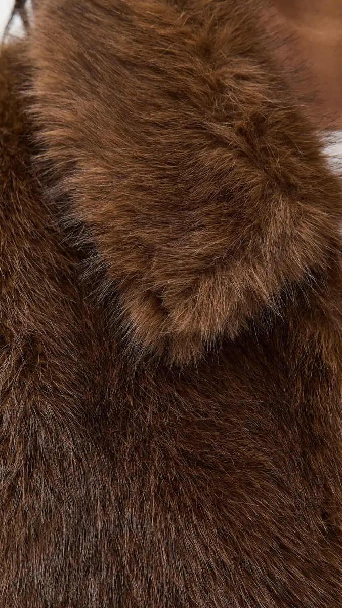 Bardot Sylvie Zip Faux Fur Jacket | Thumbnail 6