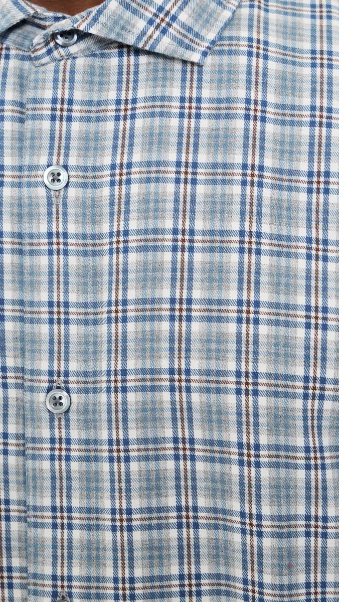 Billy Reid Twill Plaid Hutcheson Sport Shirt | Thumbnail 6
