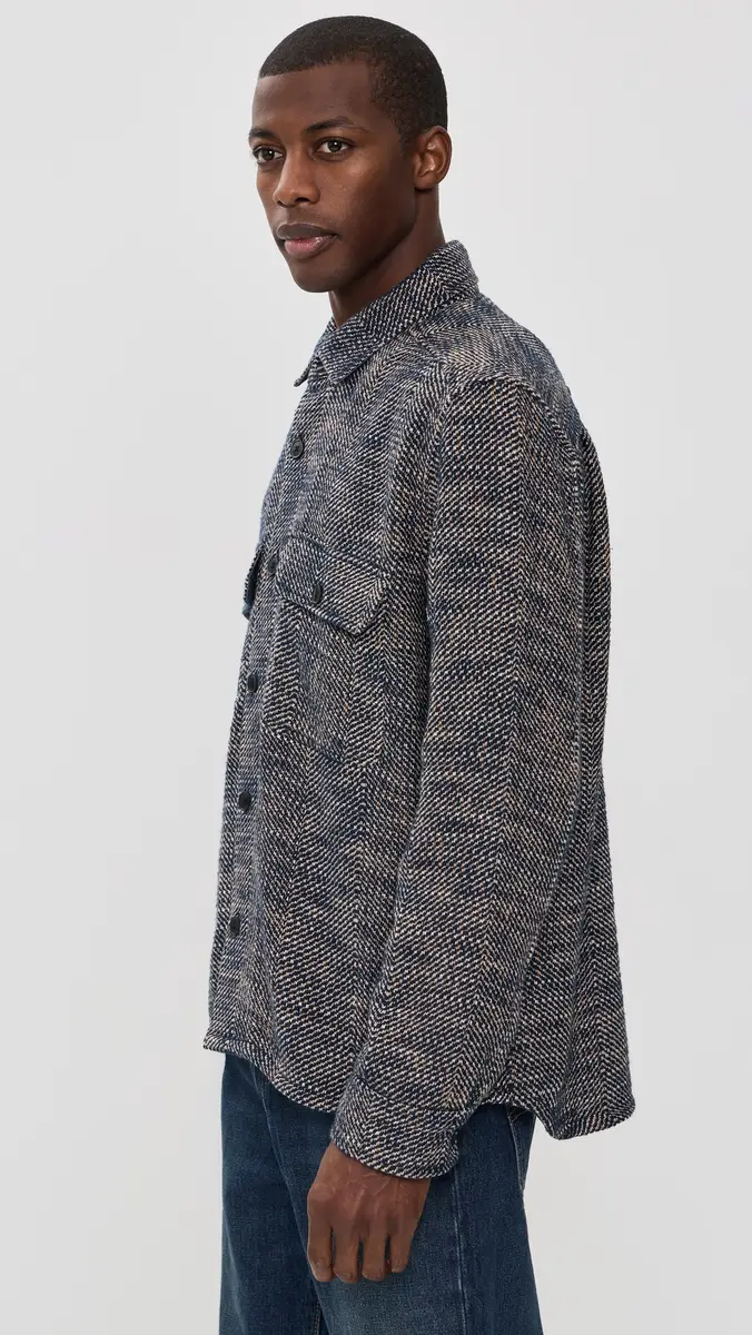 Billy Reid Herringbone CPO Shacket | Thumbnail 4 Billy Reid Herringbone CPO Shacket | Thumbnail 4