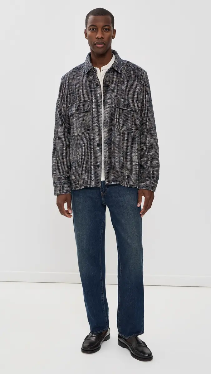 Billy Reid Herringbone CPO Shacket | Thumbnail 5 Billy Reid Herringbone CPO Shacket | Thumbnail 5