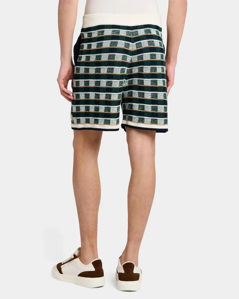 Casablanca Mosaic Cotton Knit Shorts | Thumbnail 3 Casablanca Mosaic Cotton Knit Shorts | Thumbnail 3
