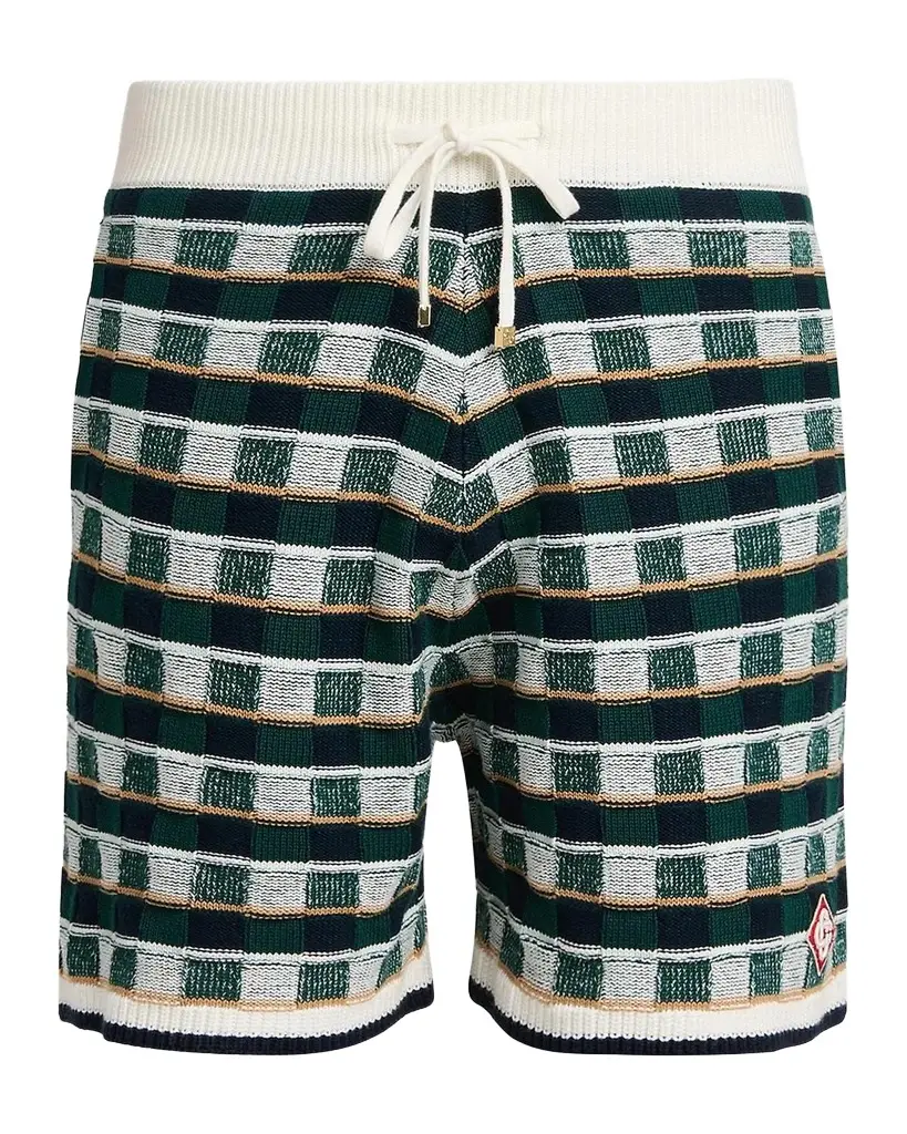 Casablanca Mosaic Cotton Knit Shorts | Image 1 Casablanca Mosaic Cotton Knit Shorts | Image 1