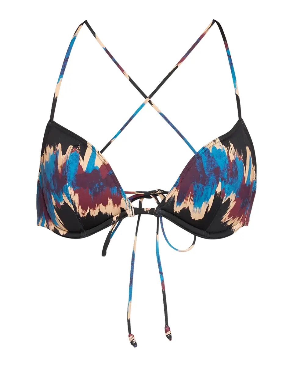 Ulla Johnson Floria Ikat Tie Bikini Top | Thumbnail 2
