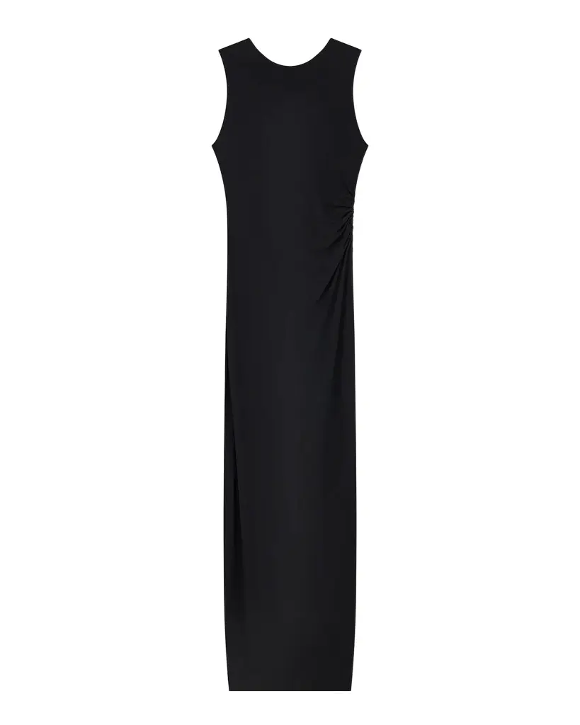 Emporio Armani Sleeveless Jersey Column Maxi Dress