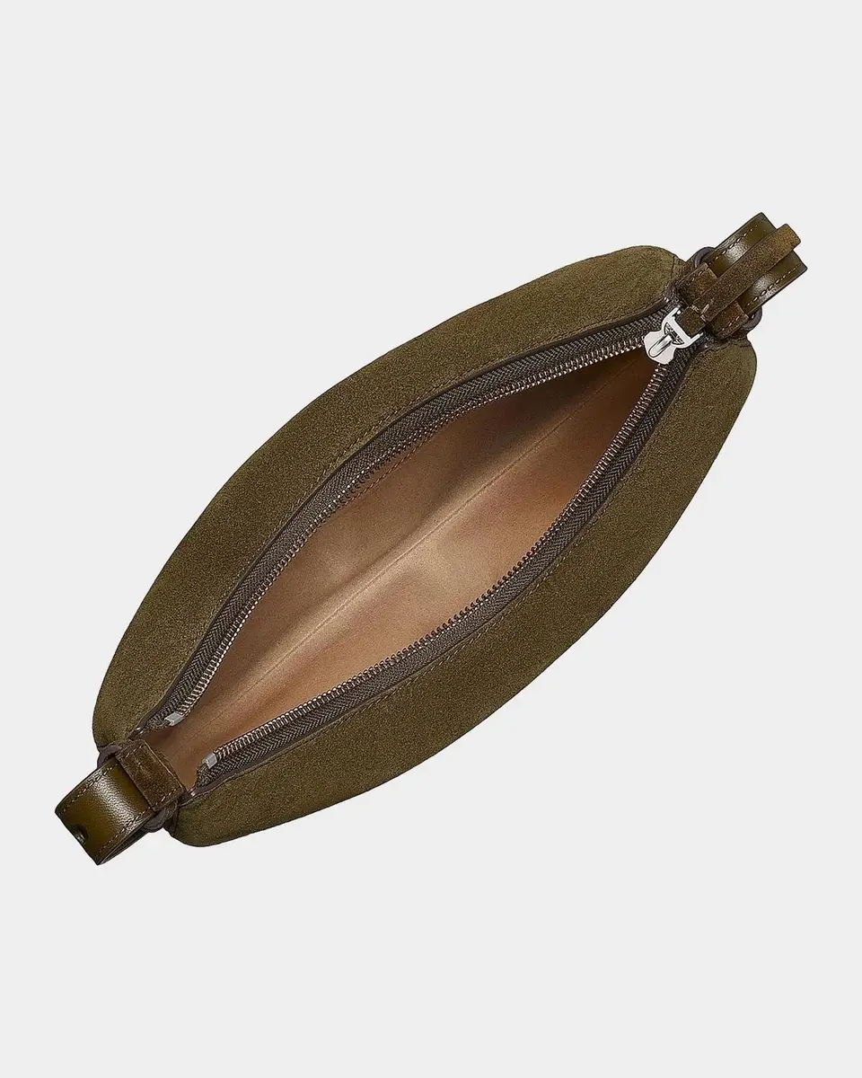 Tory Burch Romy Suede Half Moon Bag | Thumbnail 3 Tory Burch Romy Suede Half Moon Bag | Thumbnail 3