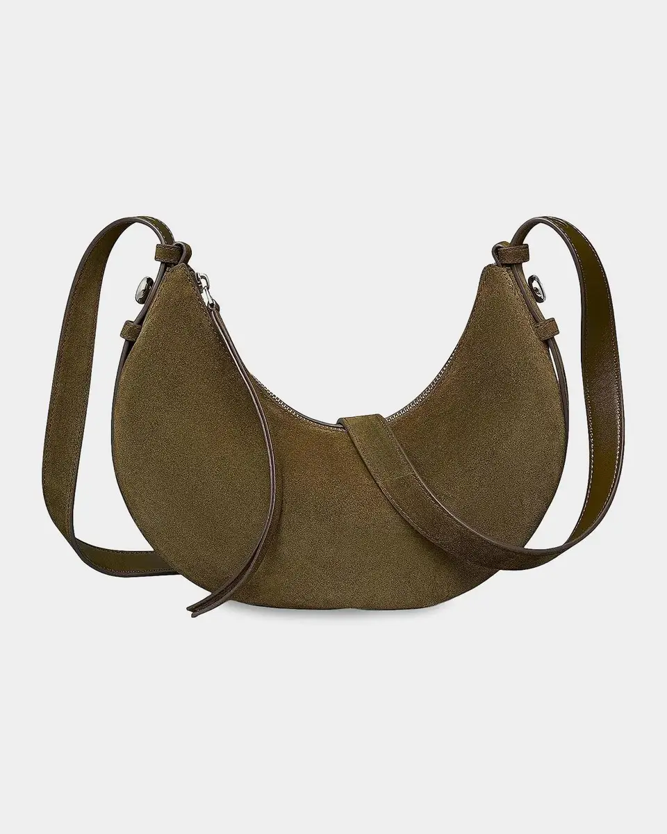 Tory Burch Romy Suede Half Moon Bag | Thumbnail 5 Tory Burch Romy Suede Half Moon Bag | Thumbnail 5