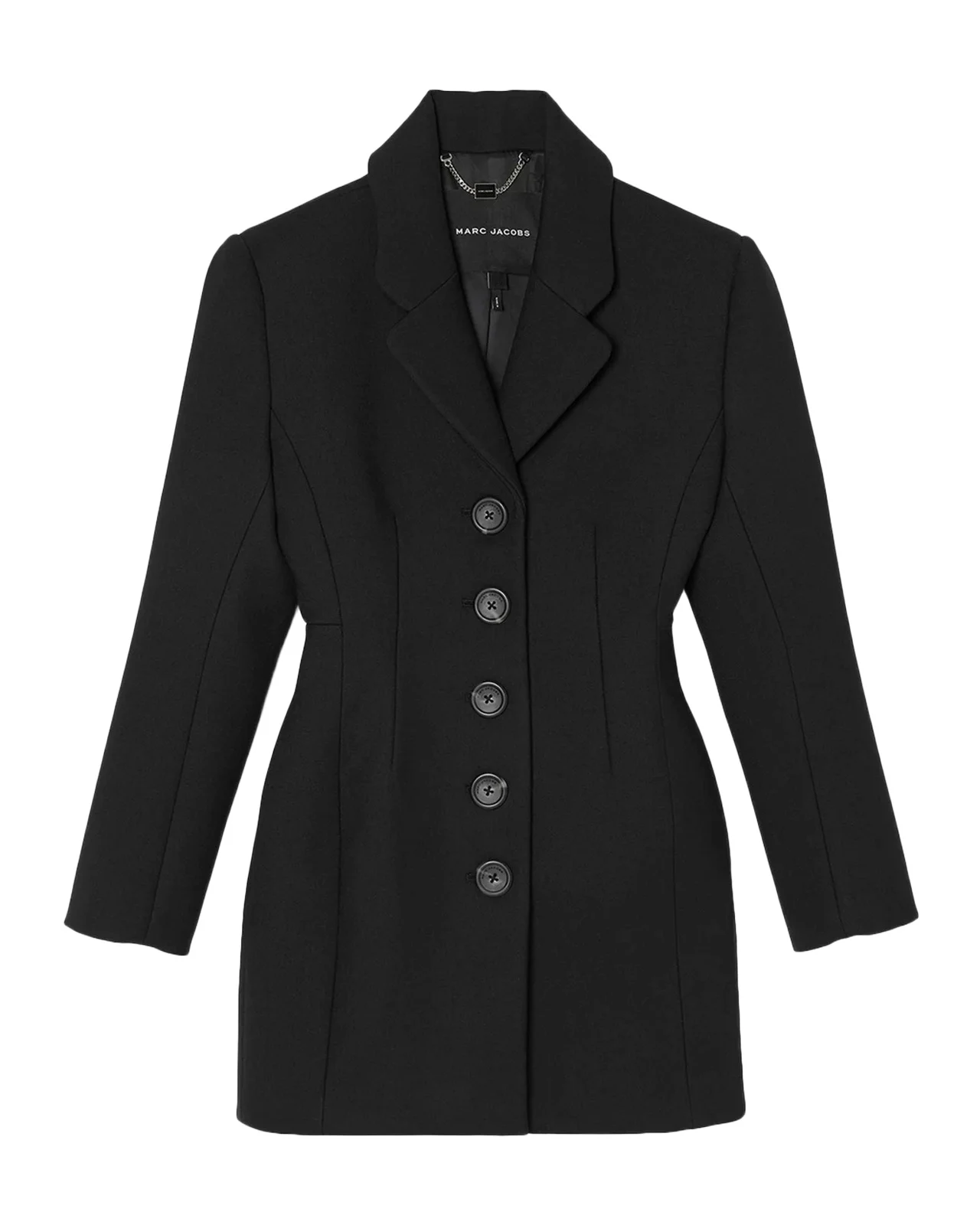 Strong-Shoulder Blazer Mini Dress Strong-Shoulder Blazer Mini Dress