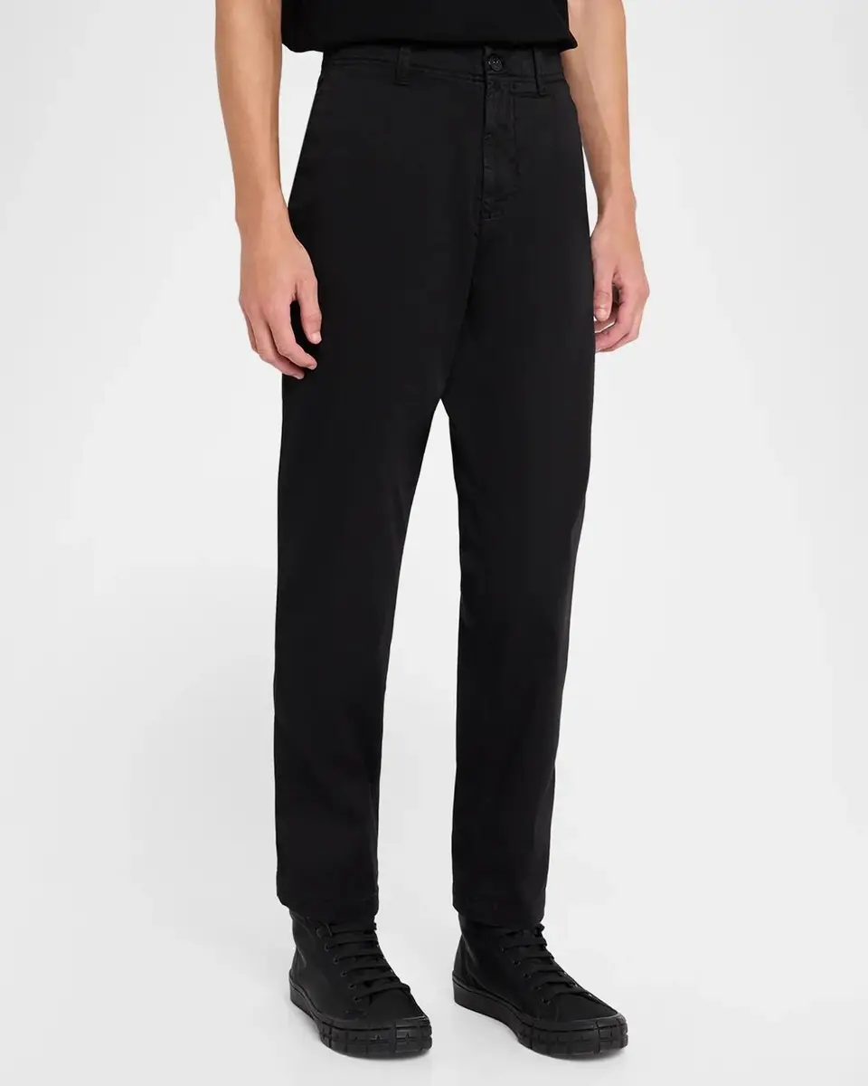Stone Island Men's Cotton-Stretch Flat-Front Pants | Thumbnail 4