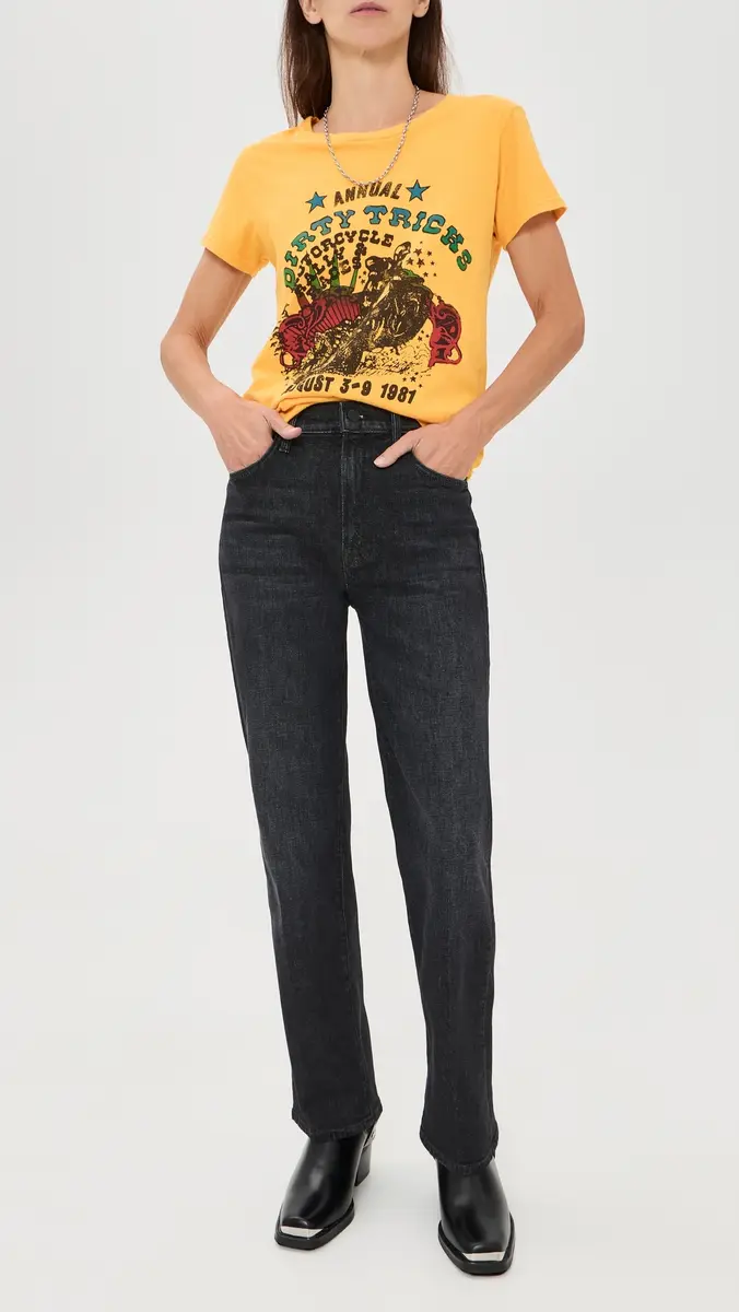 Mother Petite Lil Rambler Zip Sneak Jeans | Thumbnail 5 Mother Petite Lil Rambler Zip Sneak Jeans | Thumbnail 5