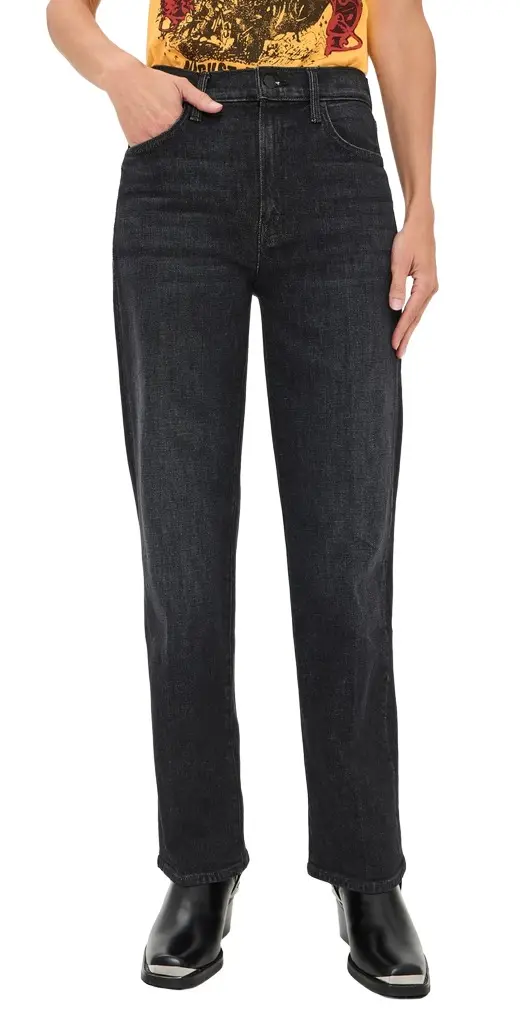 Mother Petite Lil Rambler Zip Sneak Jeans