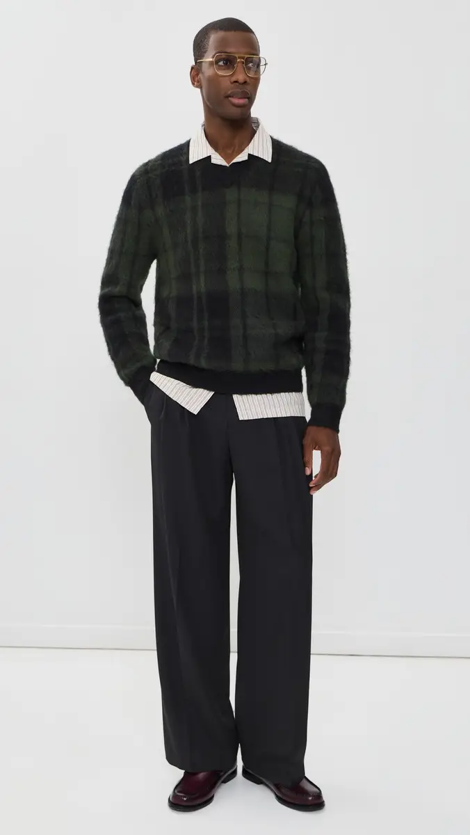 Barbour Hunham Tartan V Neck Sweater | Thumbnail 5 Barbour Hunham Tartan V Neck Sweater | Thumbnail 5