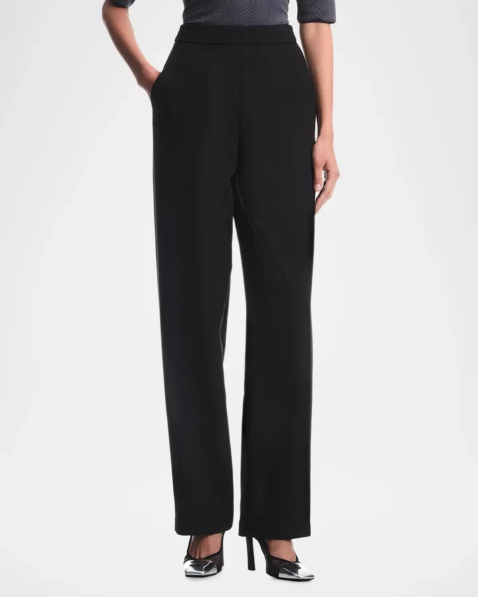 Emporio Armani Straight-Leg Stretch Cady Pants | Thumbnail 3 Emporio Armani Straight-Leg Stretch Cady Pants | Thumbnail 3