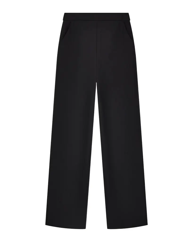 Emporio Armani Straight-Leg Stretch Cady Pants