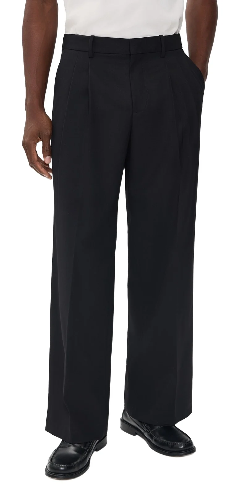 Helmut Lang Double Pleated Gabardine Trousers