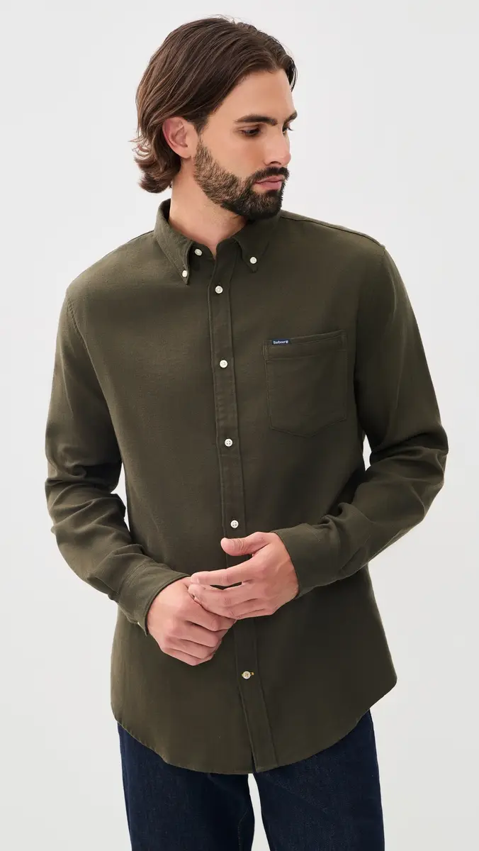 Barbour Buckley Herringbone Button Down Shirt | Thumbnail 2